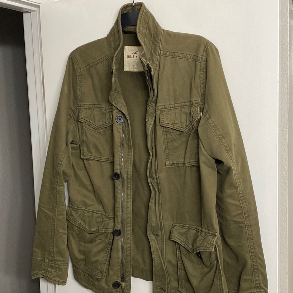 Hollister military jacket.! Great condition.!